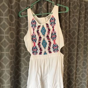 White American Eagle dress with Aztec stitching
